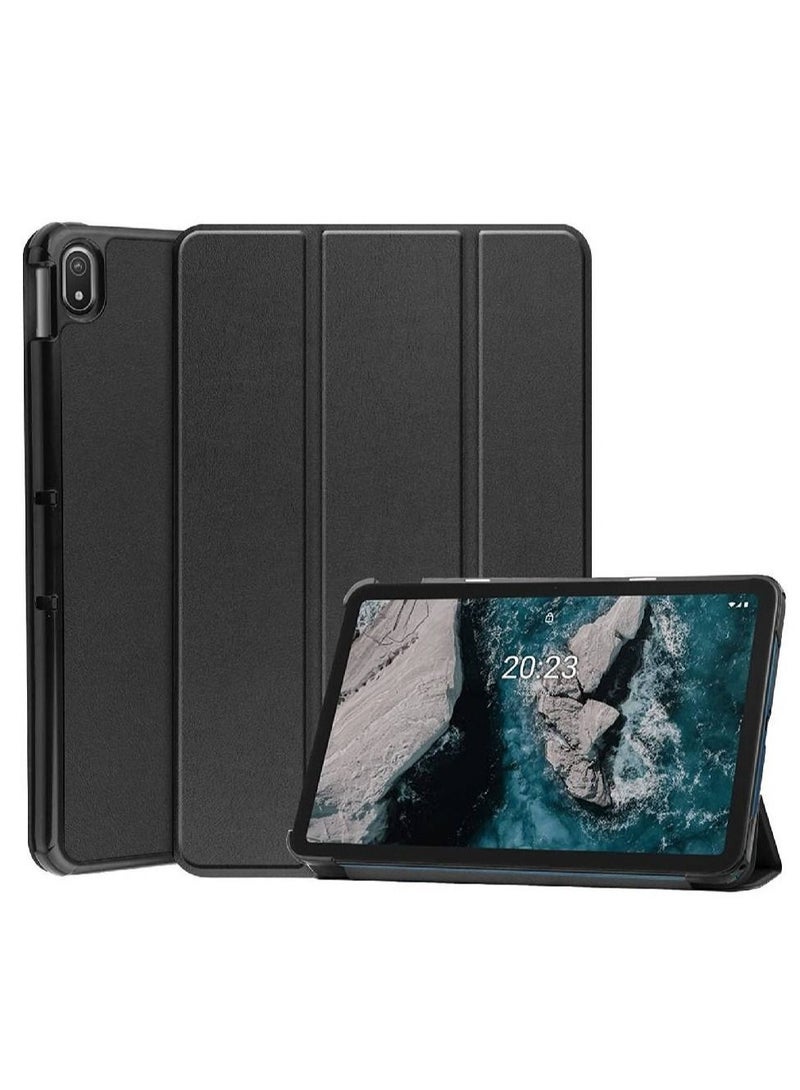 GENNEXT Trifold Slim Stand Cover Hard Shell Folio Lightweight Case Smart Cover for Nokia T20 Tablet Case - Image 1
