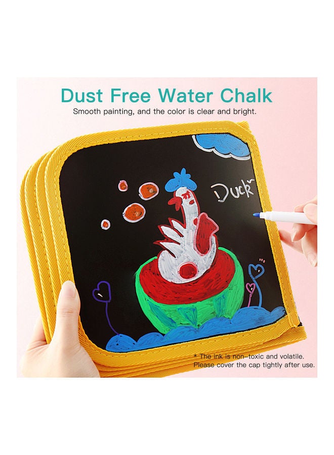 NIBEMINENT 10-Page Erasable Drawing Pad With 6 Colour Pens Little Bear - Image 2