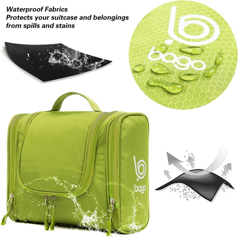 Bago Hanging Toiletry Bag - Green - Image 4