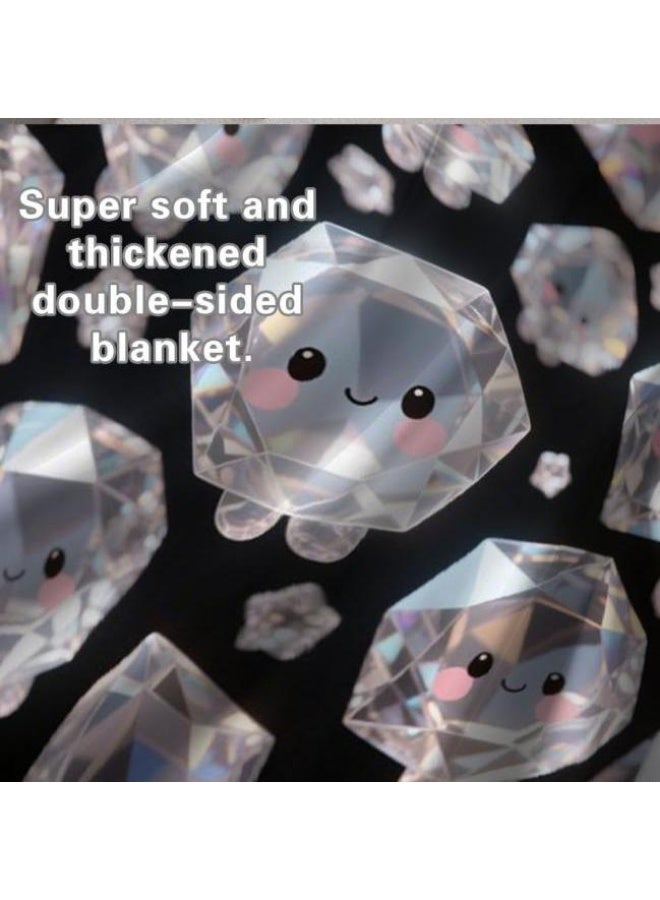 عام بطانية رقيقة من الفانيلا الكرتونية للأطفال أو الطلاب (دافئة ومريحة ومناسبة للنوم والألعاب) 100 سم * 150 سم - Image 5