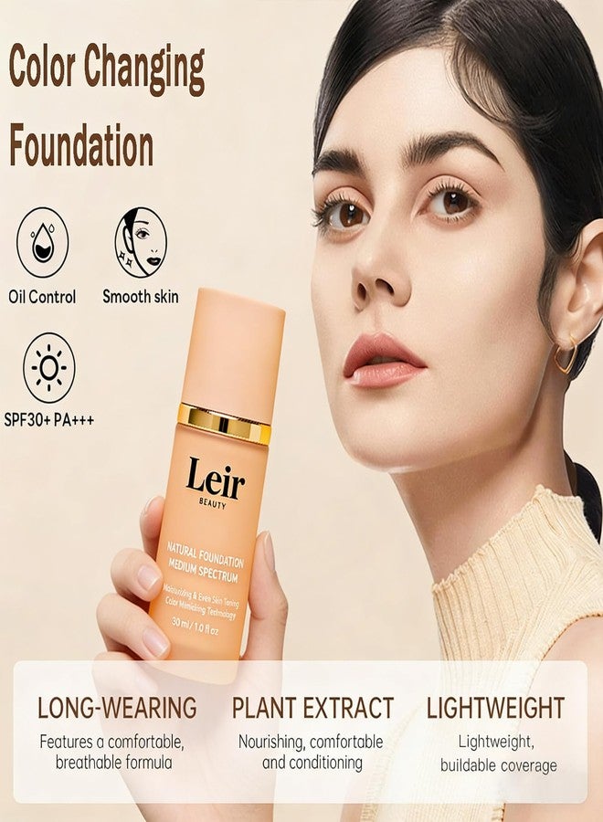 TQIUH Leir Beauty Foundation, Leir Beauty Foundation 4 in 1 - Color Changing Foundation,Medium Spectrum Full Coverage Concealer with Spf 50+,Longwearing and Waterproof (1pcs) - Image 3