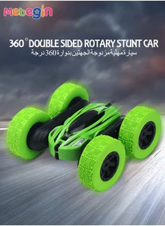 MEBEGIN 2.4Ghz RC Stunt Car Toy, 360°Double Side Flips Rotating RC Car, Rechargeable Remote Control Car, Portable Remote Control Double-sided Dump Truck, 2 AA Battery (Not Included) for RC Controller, Suitable for Indoor and Outdoor, Ideal Gift for Kids, 15*16*7cm  - Image 2