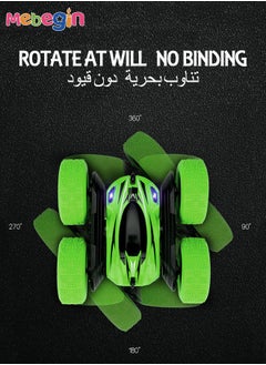 MEBEGIN 2.4Ghz RC Stunt Car Toy, 360°Double Side Flips Rotating RC Car, Rechargeable Remote Control Car, Portable Remote Control Double-sided Dump Truck, 2 AA Battery (Not Included) for RC Controller, Suitable for Indoor and Outdoor, Ideal Gift for Kids, 15*16*7cm  - Image 3