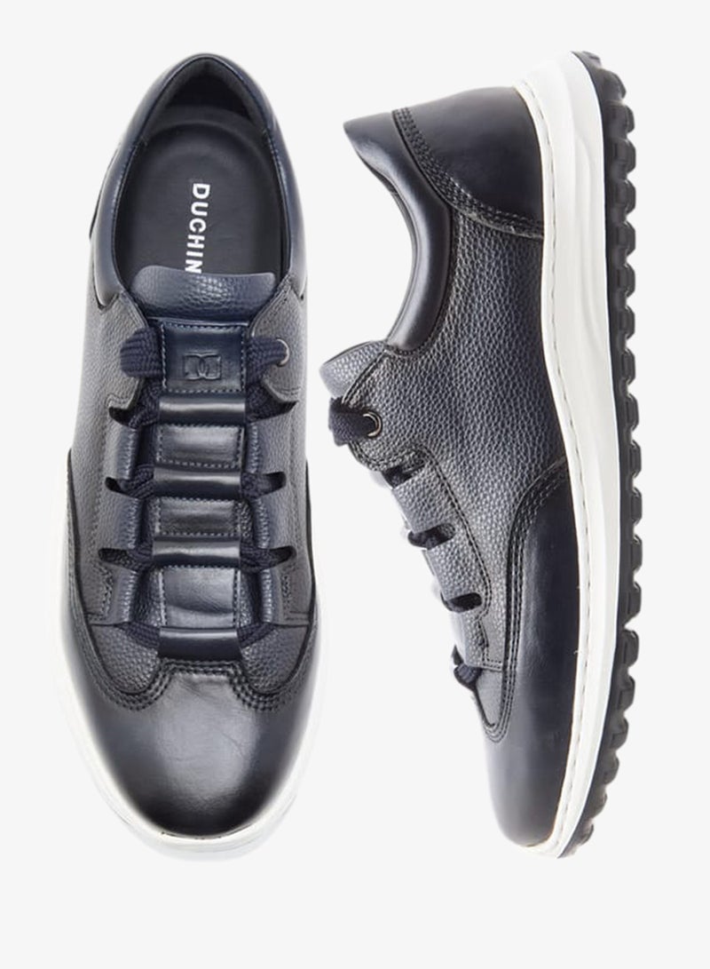 دوتشيني سنيكرز رجالي بنسيج مزخرف وإغلاق برباط - Image 3