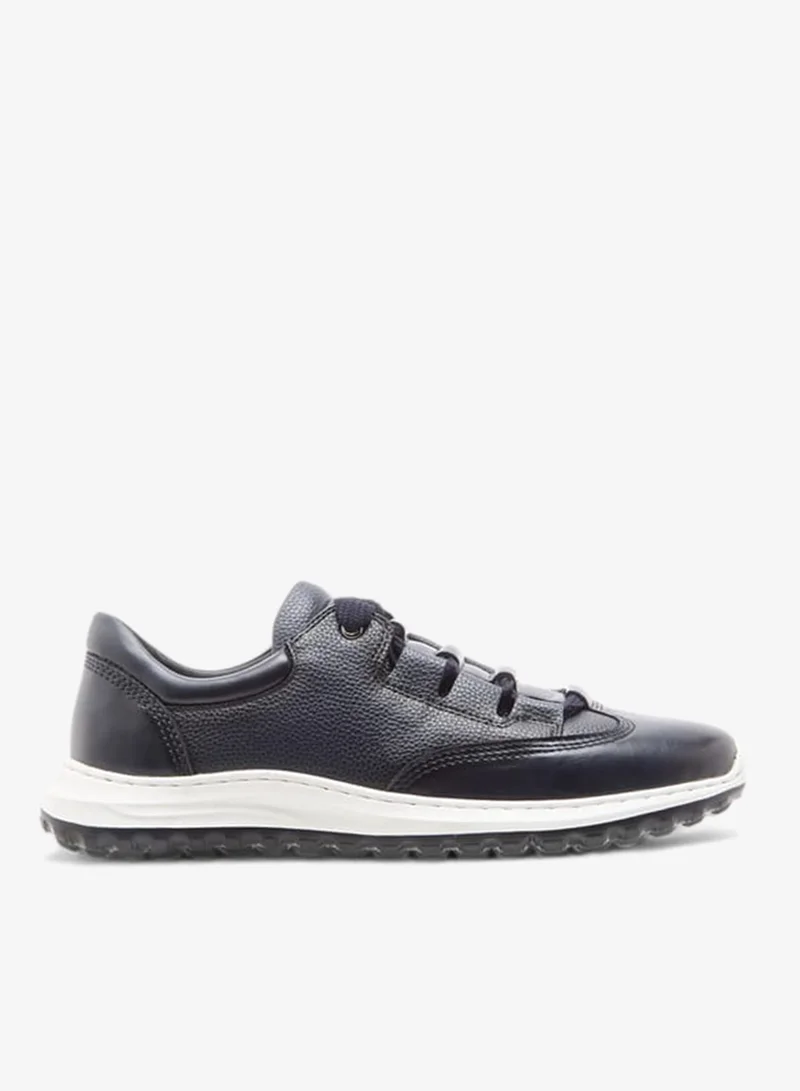 DUCHINI Men's Textured Sneakers with Lace-Up Closure