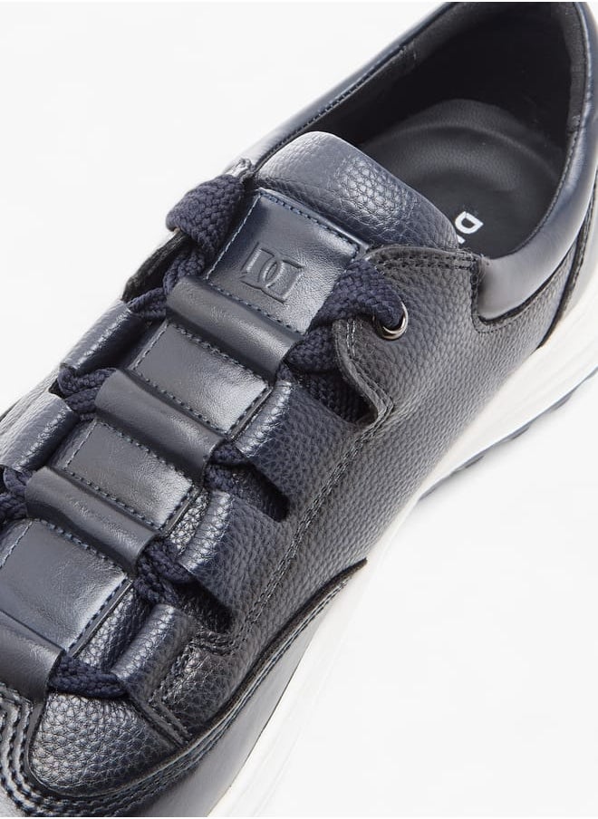 DUCHINI Men's Textured Sneakers with Lace-Up Closure  - Image 4