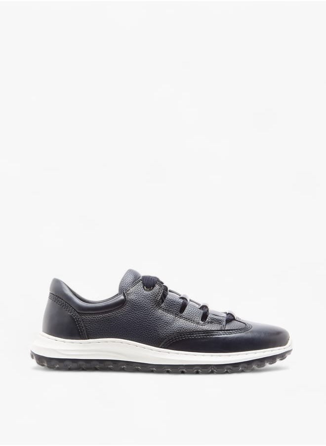 DUCHINI Men's Textured Sneakers with Lace-Up Closure  - Image 3