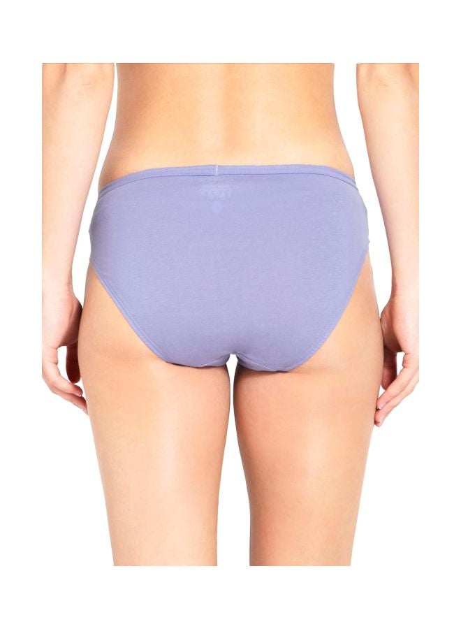 JOCKEY 1410 Women Medium Coverage Super Combed Cotton Mid Waist Bikini with Concealed Waistband Pack of 3 - Image 4
