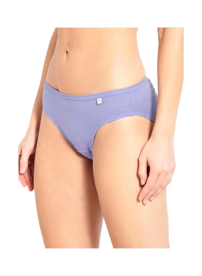 Jockey Light Assorted 1410 Women Medium Coverage Super Combed Cotton Mid Waist Bikini with Concealed Waistband Pack of 3 for Women | Best Price UAE