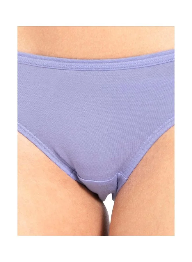 Jockey Light Assorted 1410 Women Medium Coverage Super Combed Cotton Mid Waist Bikini with Concealed Waistband Pack of 3 for Women | Best Price UAE