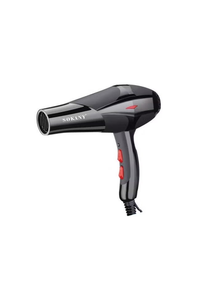 Sokany Hair Dryer 2300 Watt Hot Cold Motor 2 Speed ​​Black HS-3618 - Image 2