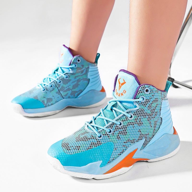 Jinjiang Basketball Shoes 2025 Breathable Men'S Shoes Mid-Top Non-Slip Youth Boys' Sneakers Shock-Absorbing Sports Shoes Men'S Professional - Image 3