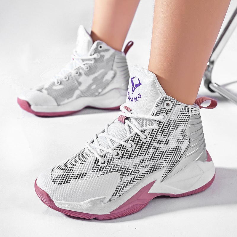 Jinjiang Basketball Shoes 2025 Breathable Men'S Shoes Mid-Top Non-Slip Youth Boys' Sneakers Shock-Absorbing Sports Shoes Men'S Professional - Image 4