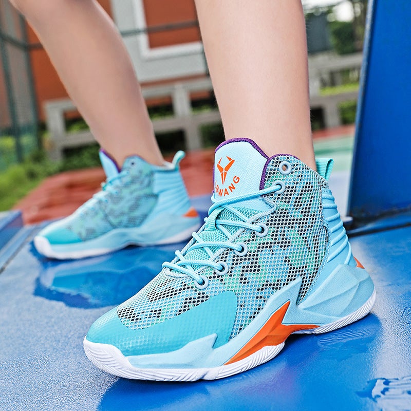 Jinjiang Basketball Shoes 2025 Breathable Men'S Shoes Mid-Top Non-Slip Youth Boys' Sneakers Shock-Absorbing Sports Shoes Men'S Professional - Image 1