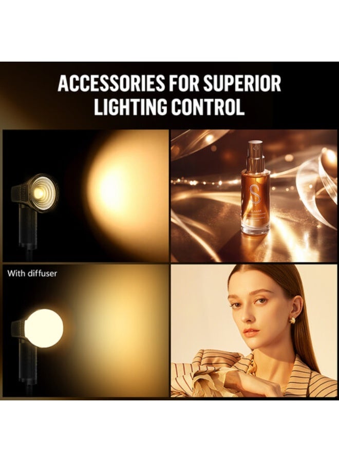 LENSGO 40H Retro Handheld Video Light – Portable LED Fill Light for Photography, Vlogging, and Studio Use - Image 4