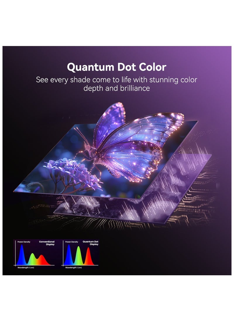STAR TRACK Star Track Ultra QLED TV 75 inch 4K HDR10+ WebOS Metal Central Base Stand| 110% Color Volume with Quantum dot| 400 Nits Ultra Bright Display| Dolby Vision Atmos| Air Mouse Remote| Apple AirPlay & Home  - Image 2