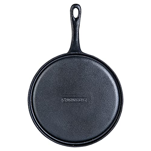 Wonderchef Forza Cast-Iron 25 cm Dosa Tawa Pan | Pre-Seasoned Cookware | Induction Friendly | 3.8 mm| with Lifetime Exchange Warranty - Image 2