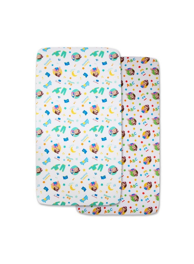 Ms. Rachel 2 Piece Toddler Sheet Set - Includes Two Fitted Toddler Sheets - Image 1