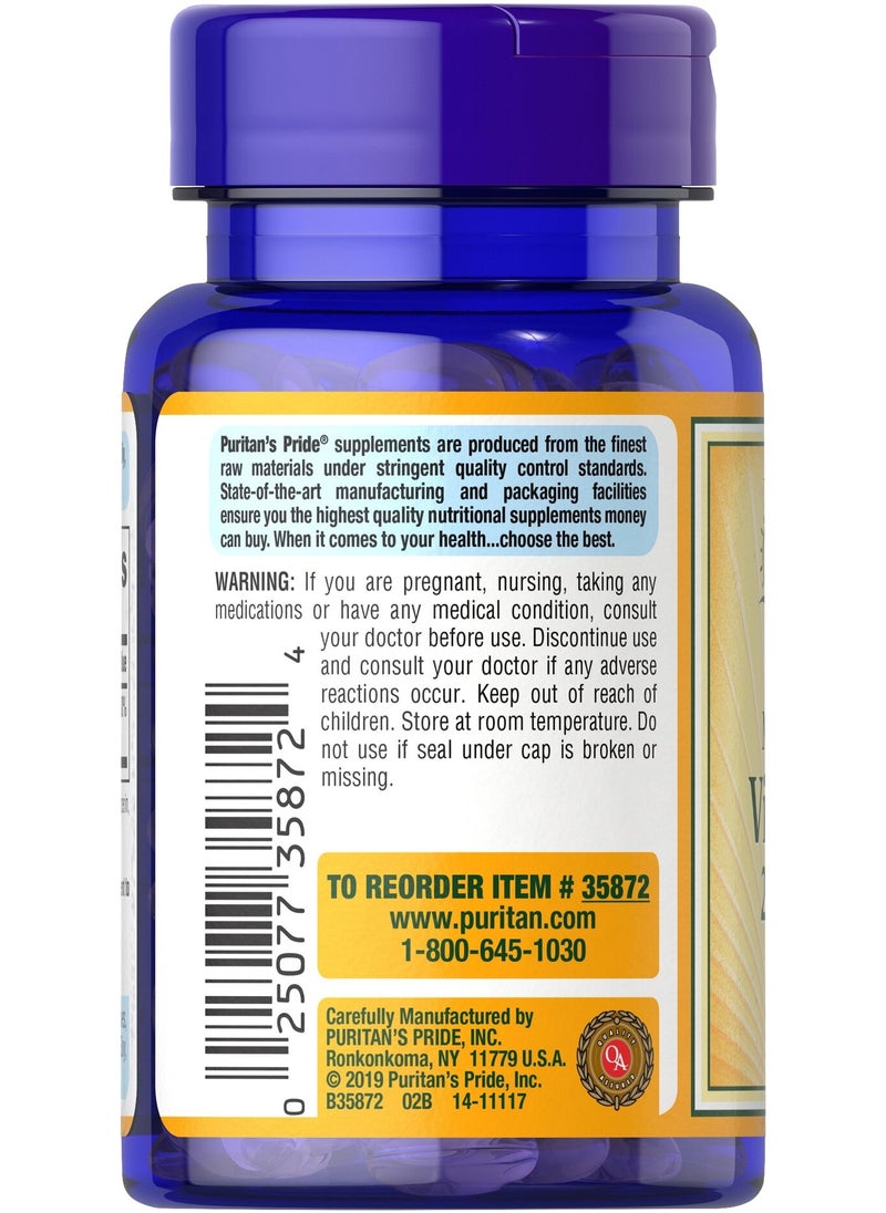 Puritan's Pride - Vitamin D3 10,000 Iu 100 Softgels - Package Color May Vary - Image 1