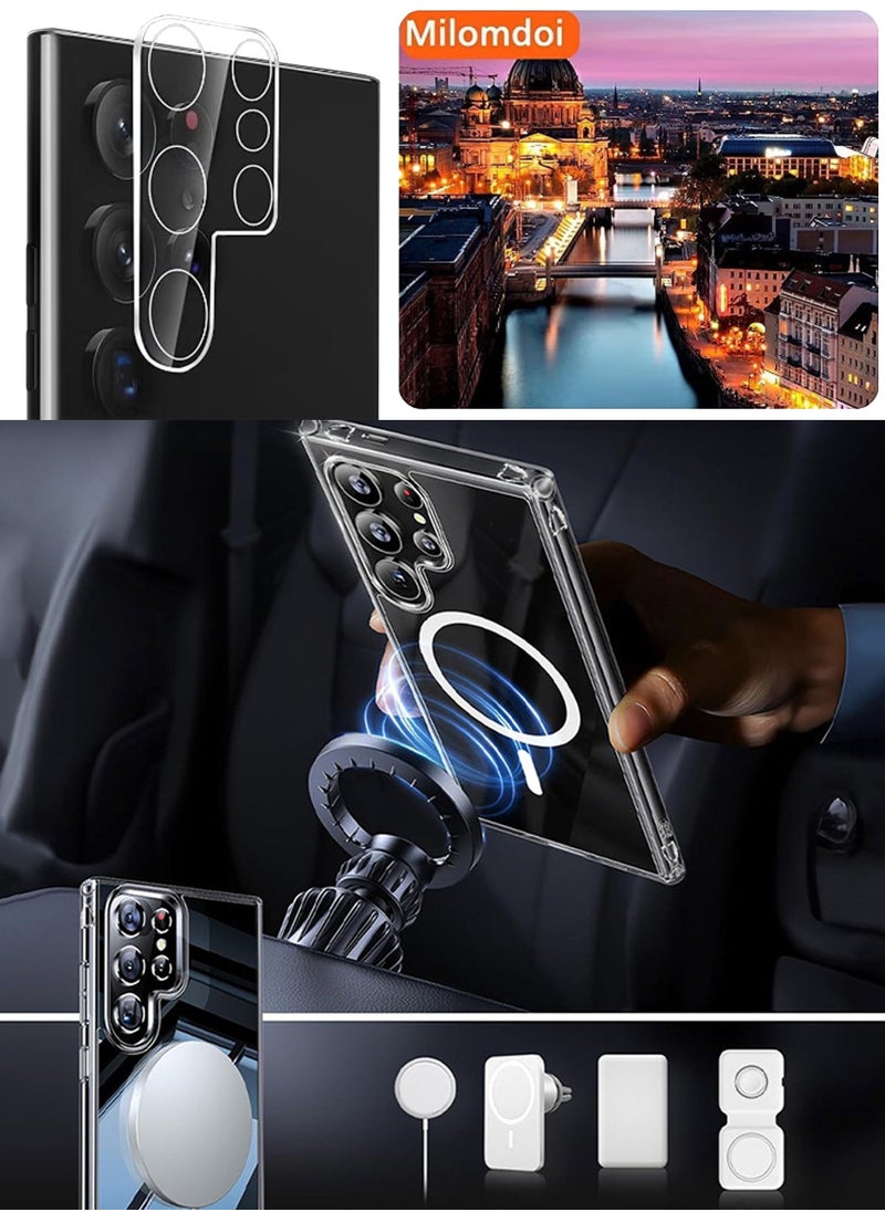 3-in-1 Samsung Galaxy S23 Ultra Case Set, With Soft Screen Protector, Camera Lens and Phone Case, Drop-proof, Anti-yellowing Phone Case