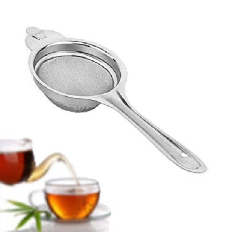 FIRST FRONT Steel Gas Lighter Knife with PeelerCheese Grater and Steel Tea Strainer Multicolour Pack of 4 - Image 3