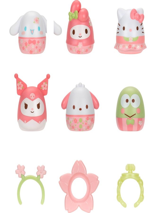 Squish-a-longs Hello Kitty and Friends Sakura Spring Mini-Squish + Accessory 6-Pack - Image 2