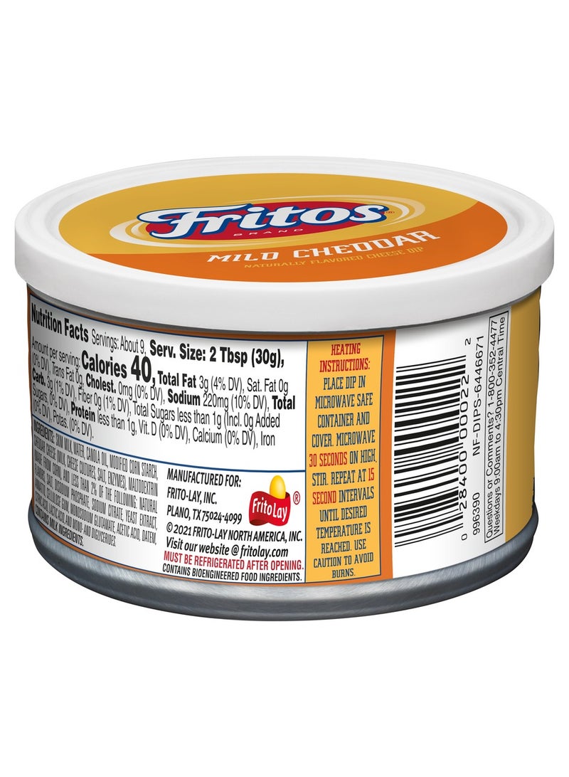 Frito Lay Mild Cheddar Naturally Flavored Cheese Dip 255.1g - Image 2