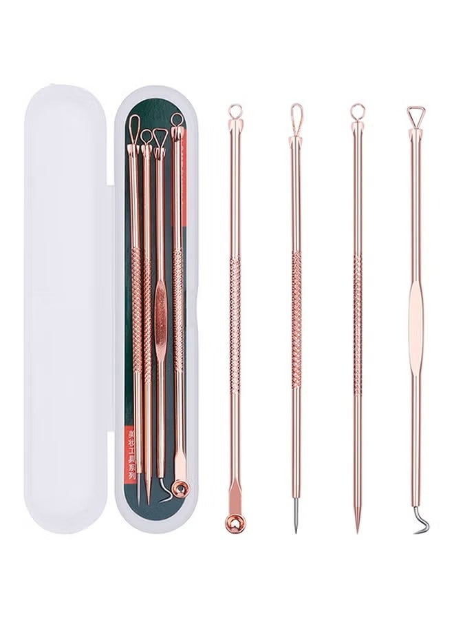 ORiTi 4-Piece Dual Heads Needle Blackhead Remover in Rose Gold - Image 5