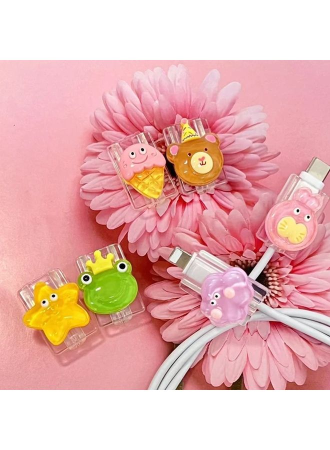 Animal Design TPU Charging Cable Protector Rabbit Shape Anti Slip Data Cable Cover - Image 3