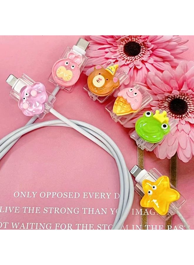 Animal Design TPU Charging Cable Protector Rabbit Shape Anti Slip Data Cable Cover - Image 5