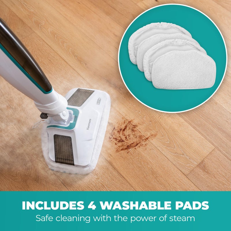 Kenmore SMP01 Microfiber & Washable Pads, 4 pack, for Kenmore SM2060 S200 Series Steam Mop, for Floor Cleaning - Image 3