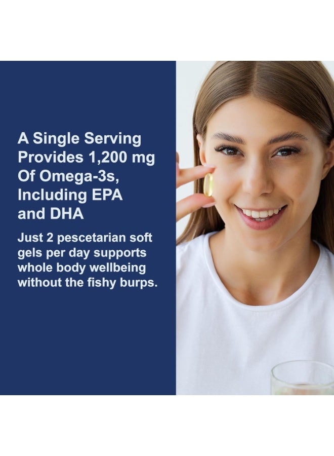 Carlson - Super Omega-3 Gems,1200mg Omega-3 Fatty Acids Including EPA and DHA, Norwegian, Wild-Caught fish oil Supplement, 100+30 Softgels - Image 3