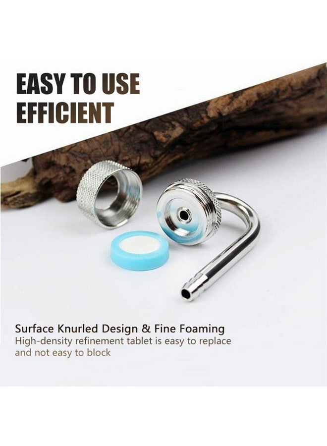 VAYINATO® Planted Aquarium Colour Stainless Steel Diffuser with Free 2M Transparent Co2 Tube and Sucker and Check Valve (Steel) by Petzlifeworld - Image 5