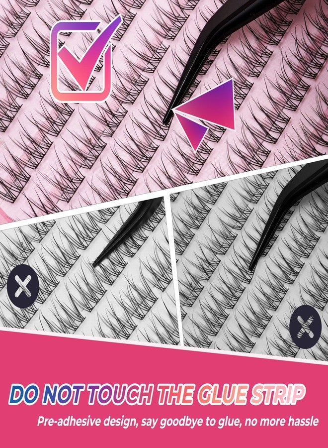 Dorisue 132 Pieces Luxury lash clusters kit - 8-14MM Volume Wide Clusters lash, Premium Precision Tweezers & Professional-Grade Compact Adhesive, High-End Tools for Discerning DIY Lash Artists - Image 5