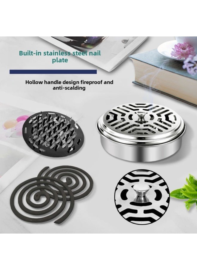 Fireproof Mosquito-repellent Incense Box Household Stainless Steel Mosquito-repellent Incense Tray With Cover Mosquito-repellent Incense Rack Creative Ash Tray Mosquito-repellent Incense Tray-Color:3-pack [durable For 30 Years] - pzsku/ZAAA63DD7421D05228E16Z/45/_/1741676828/c432345c-504e-4419-bb8c-f6f6589e14eb