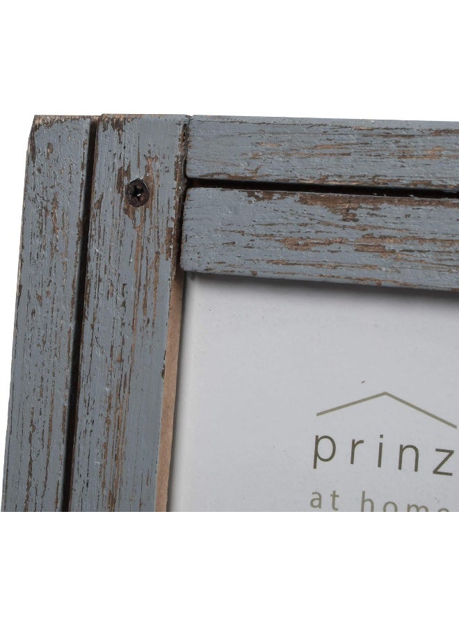 Prinz Homestead 4 x 6 Distressed Wood Frame, Coastal Decor Hand-Distressed Gray Wood Rustic Picture Frame, Two-Way Easel, Can Be Wall-Mounted, 8 x 6.5 x .59 Inches - Image 5