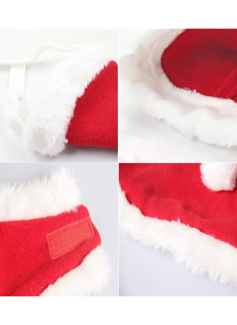 A.M - Cat Outfit Dog Outfits Pet Christmas Costume Cat Santa Costume Kitten  Hat with Cloak for small Cat, Kitten, Dog, Puppy - Image 1