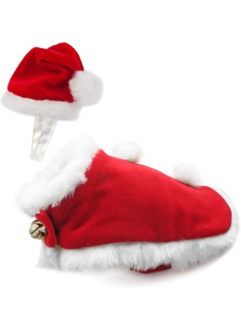 A.M - Cat Outfit Dog Outfits Pet Christmas Costume Cat Santa Costume Kitten  Hat with Cloak for small Cat, Kitten, Dog, Puppy - Image 1