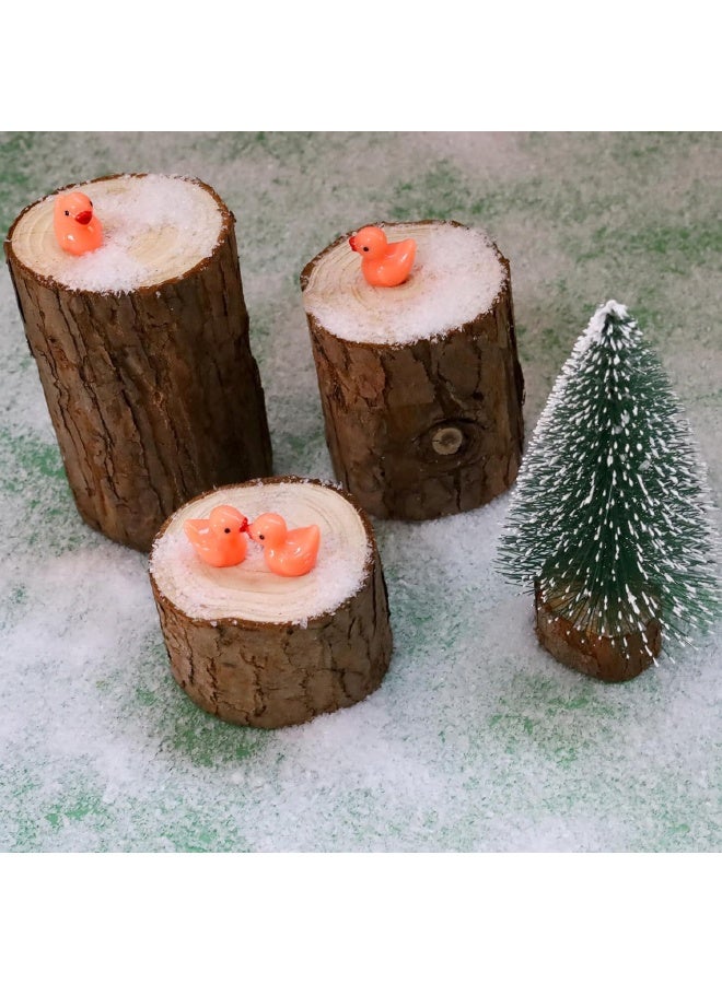 100 Pcs Mini Resin Ducks, Tiny Ducks Set for Potted Miniature Decoration, Garden Aquarium Potted, Garden Dollhouse, Cake Decoration, DIY Slime Kit, Craft Charms Party Toys, Orange - Image 5