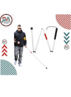 Generic Portable Shockproof Walking Stick for Blind, Foldable  - Image 1
