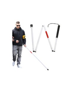 Generic Portable Shockproof Walking Stick for Blind, Foldable  - Image 2