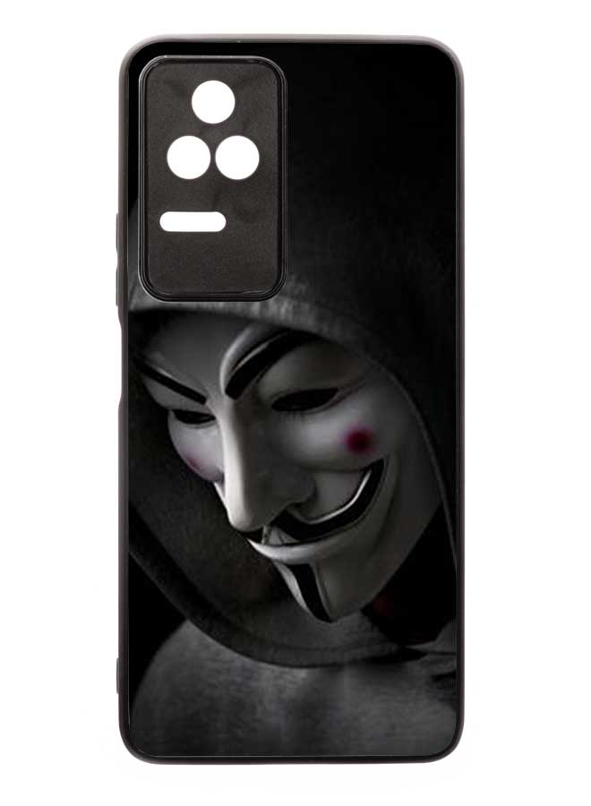 Okteq TPU Protection and Hybrid Rigid Clear Back Cover Case Joker Dark Face for Xiaomi Poco F4 / Xiaomi Redmi K40S  - Image 1