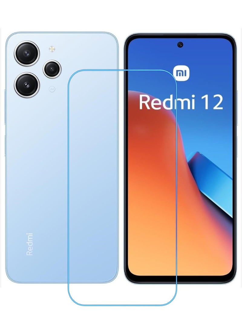 ACLIX Antistatic ESD Dustproof Premium Quality High Definition Clear Tempered Glass Screen Protector Designed For Xiaomi Redmi 12 - Image 1