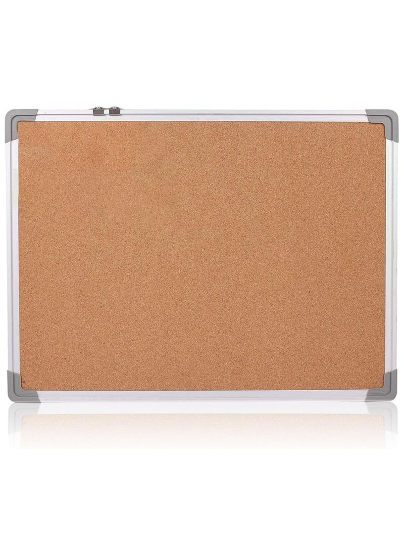 MARKQ Cork Board [60x45cm] Large Wall-Mounted Bulletin and Notice Board, Ideal for Home, Office, and School Decor  - Image 1