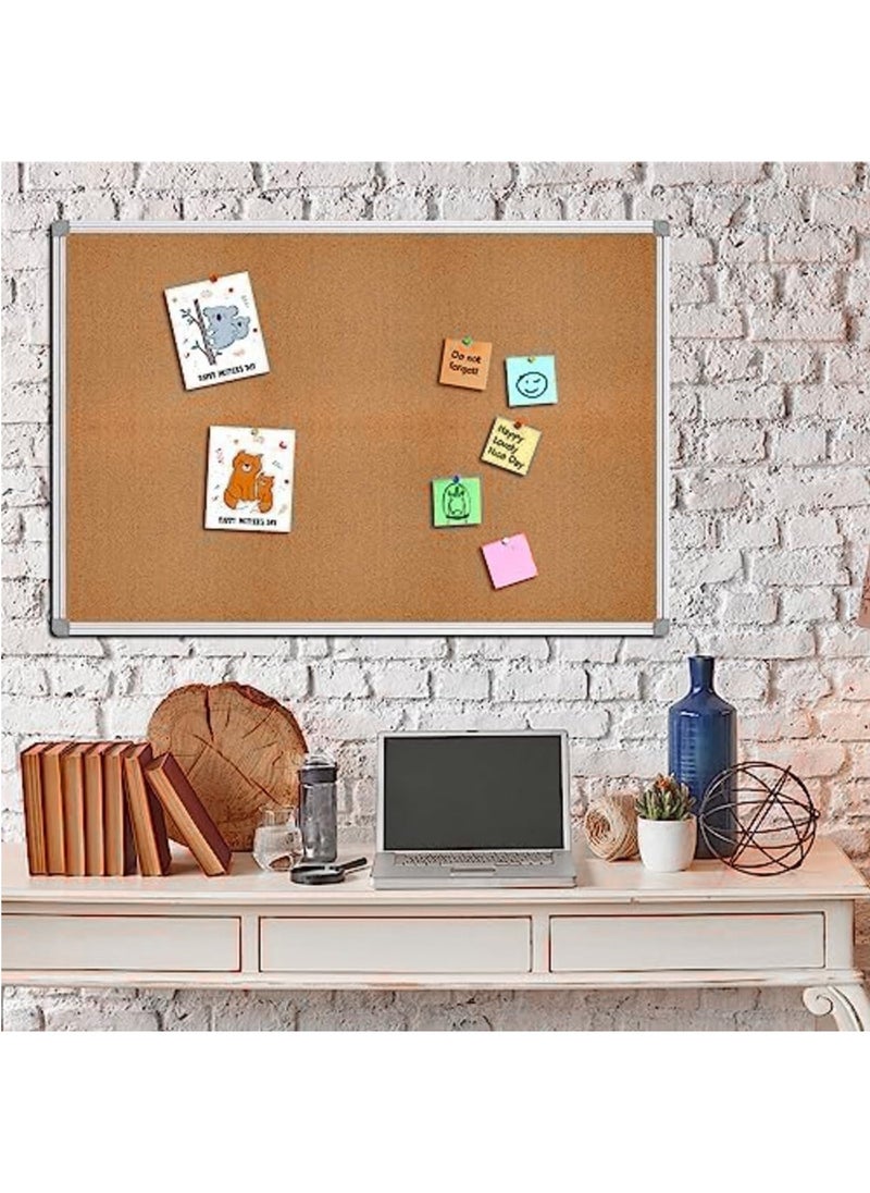 MARKQ Cork Board [60x45cm] Large Wall-Mounted Bulletin and Notice Board, Ideal for Home, Office, and School Decor  - Image 2