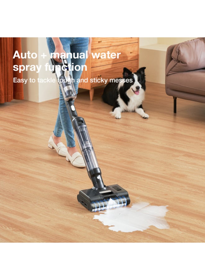 JIMMY PW11 Pro 4-in-1 Cordless Vacuum & Washer, 460W Strong Power, Double Cleaning, Hot Air Fast Dry, LED Screen, For Hard Floor 600 ml 460 W PW11 Pro Black/Silver - Image 4