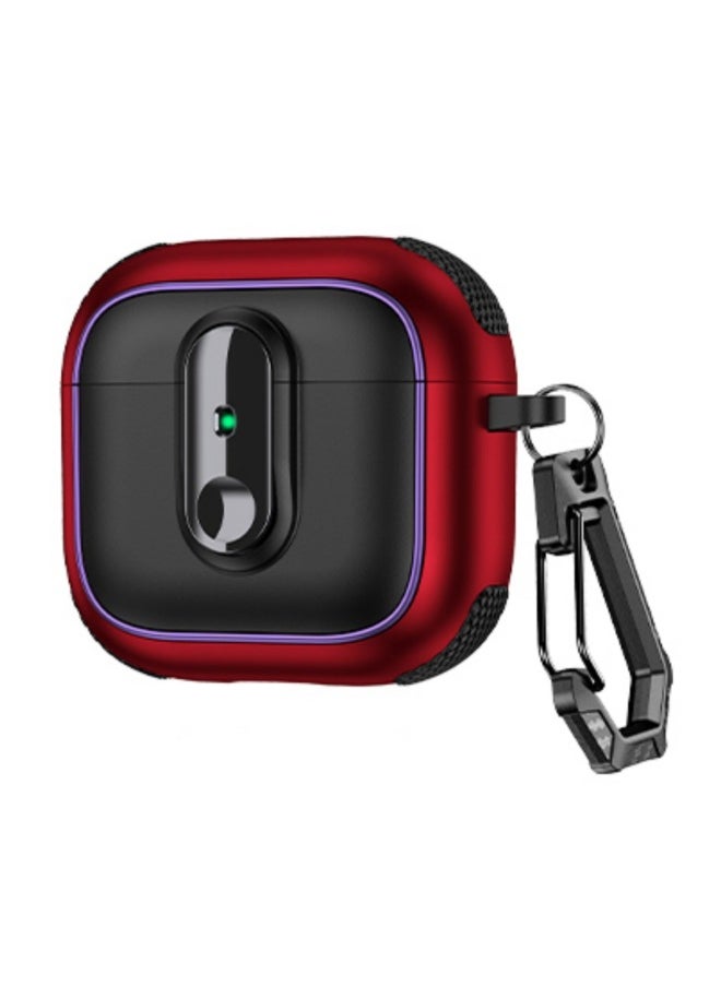 Generic - For Apple Airpods Pro2 Earphone Shell Electroplated With Switch Bluetooth Protective Cover Creative Airpods 4-Color:Black Red-Applicable Models:Airpods 3rd Generation - Image 1
