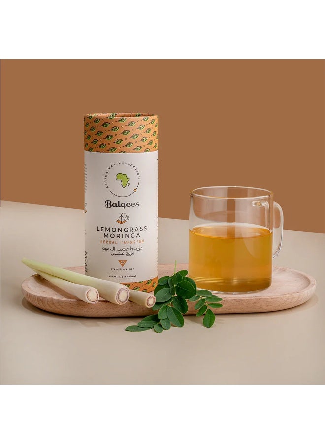 Balqees Lemongrass Moringa Herbal Infusion Tea - Image 2