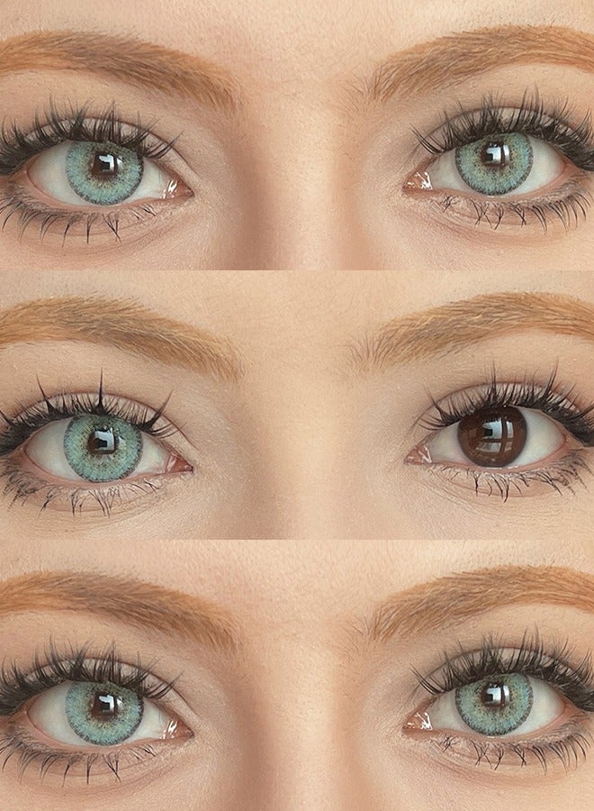 سيدة جديدة عدسات لاصقة ملونة خضراء من فريش ليدي للاستخدام السنوي - Image 5