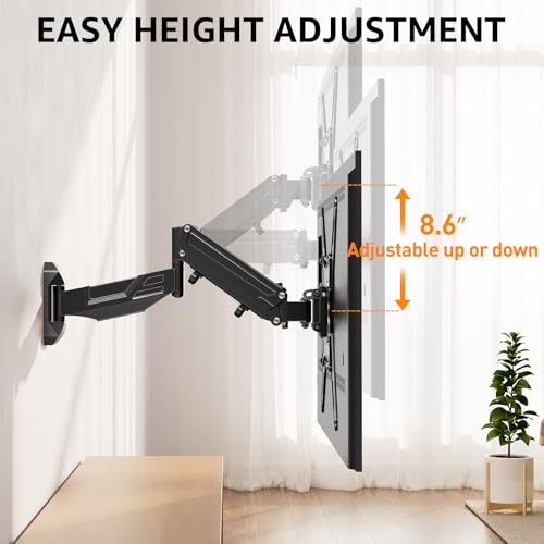 Gadget Wagon 32 to 55 Inch TV Wall Mount Gas Spring Up and Down Movement, Swivel & Tilt - Image 4